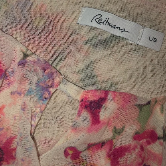 Floral tank top with smooched waist - Picture 3 of 3